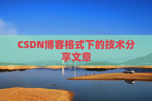 CSDN博客格式下的技术分享文章
